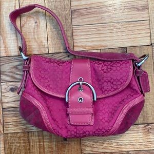 Hot Pink Coach Shoulder Bag